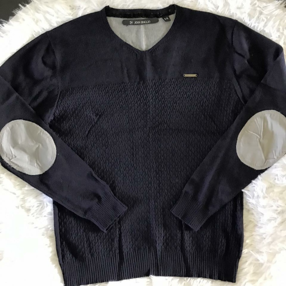 John Biaggio Elbow Patch Sweater